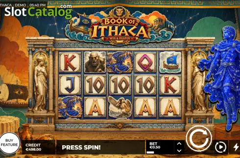 Скрин2. Book of Ithaca - Win & Respin слот