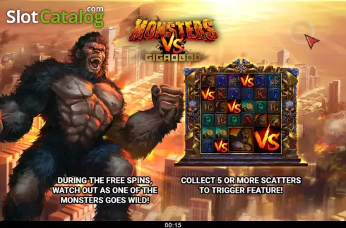 Скрин2. Monsters vs Gigablox слот