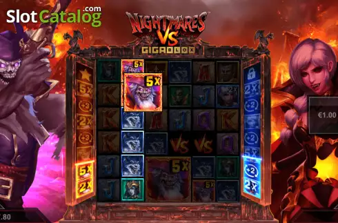 Скрин9. Nightmares vs GigaBlox слот