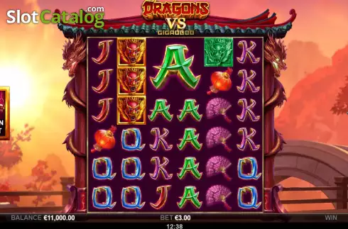 Скрин2. Dragons vs GigaBlox слот
