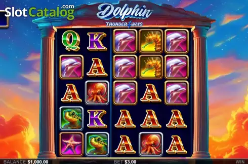Скрин2. Dolphin Thunder Ways слот