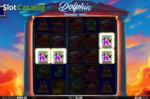 Скрин3. Dolphin Thunder Ways слот