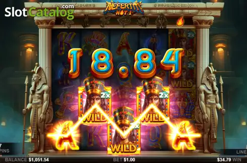 Скрин3. Nefertiti Hot 1 слот