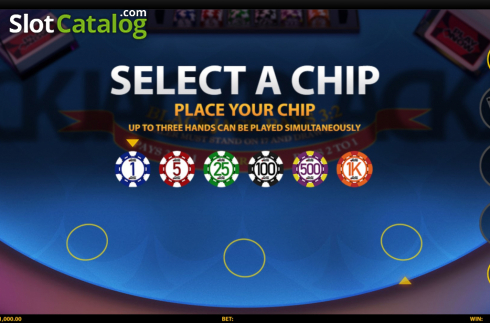 Скрин2. 3 Hand Blackjack (HungryBear) слот