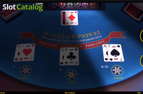 Скрин4. 3 Hand Blackjack (HungryBear) слот