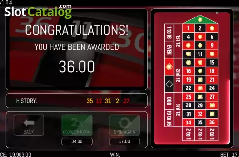 Скрин6. Roulette (HungryBear) слот