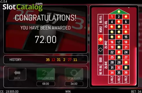 Скрин7. Roulette (HungryBear) слот