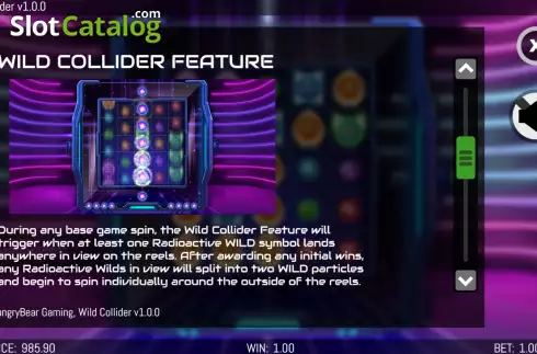 Скрин8. Wild Collider слот
