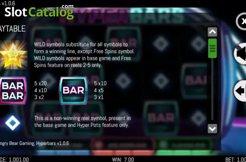 Скрин5. Hyper Bars слот