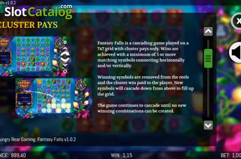 Скрин7. Fantasy Falls слот