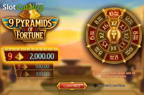 Скрин3. 9 Pyramids of Fortune слот