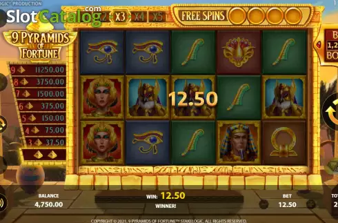 Скрин6. 9 Pyramids of Fortune слот