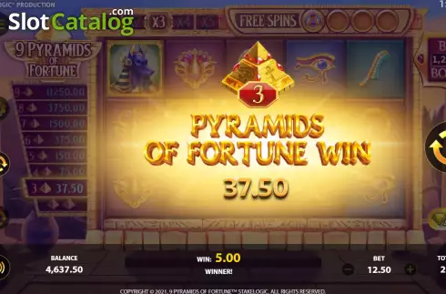 Скрин7. 9 Pyramids of Fortune слот