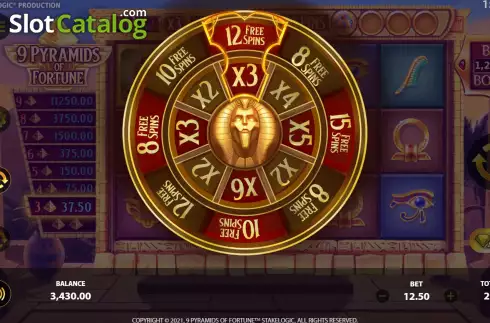 Скрин8. 9 Pyramids of Fortune слот
