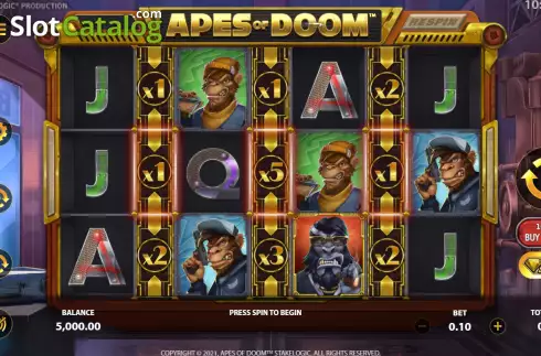Скрин3. Apes of Doom слот