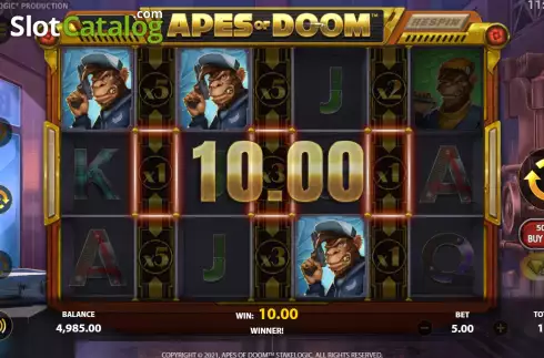 Скрин4. Apes of Doom слот