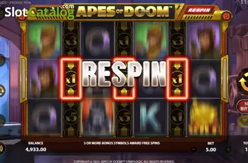 Скрин5. Apes of Doom слот