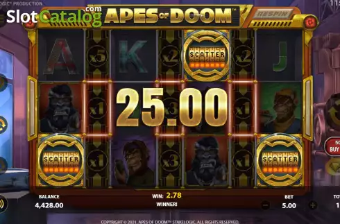 Скрин7. Apes of Doom слот