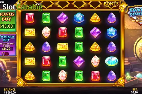 Скрин2. Da Vinci Diamonds Wild Bonanza слот