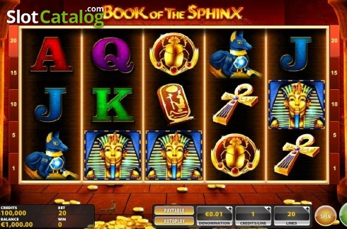 Скрин2. Book of the Sphinx слот