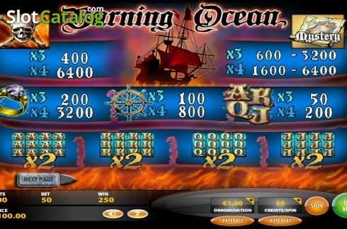 Скрин4. Burning Ocean слот