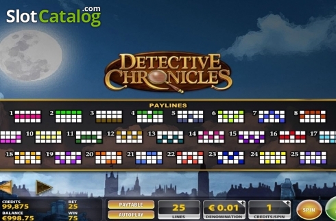Скрин6. Detective Chronicles слот