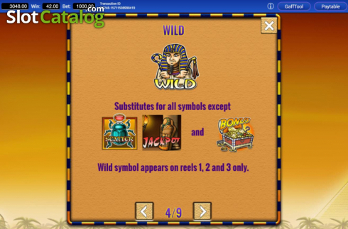 Скрин8. Fortunes of Egypt слот