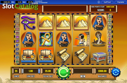 Скрин2. Fortunes of Egypt слот