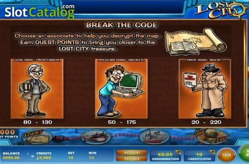 Скрин4. Lost City (IGT) слот
