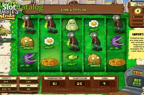 Скрин3. Plants vs Zombies (IGT) слот
