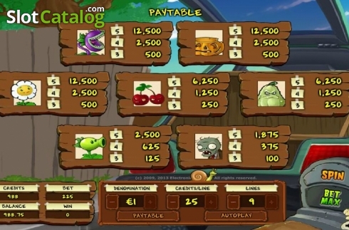 Скрин4. Plants vs Zombies (IGT) слот