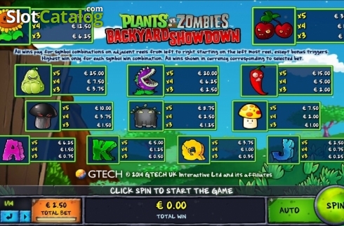 Скрин4. Plants vs Zombies: Backyard Showdown слот