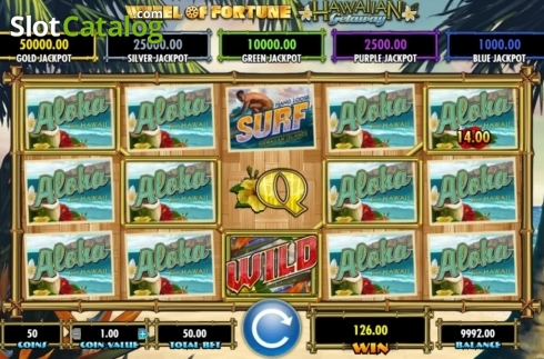 Скрин3. Wheel of Fortune Hawaiian Getaway слот