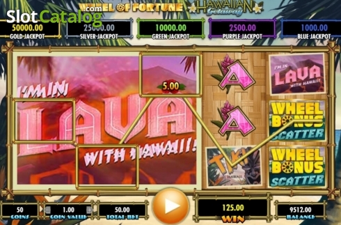 Скрин4. Wheel of Fortune Hawaiian Getaway слот