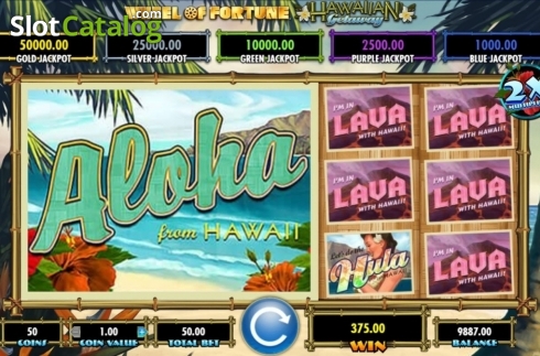 Скрин5. Wheel of Fortune Hawaiian Getaway слот