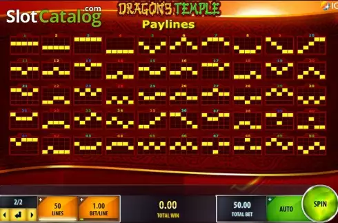 Скрин3. Dragon's Temple слот