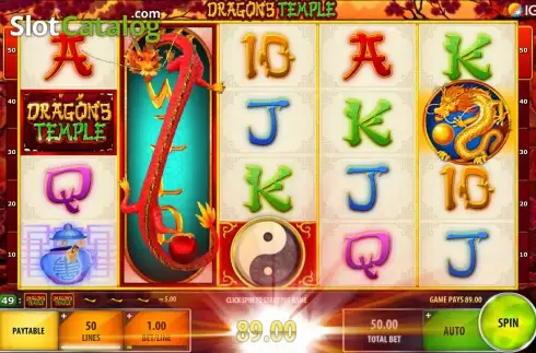 Скрин7. Dragon's Temple слот