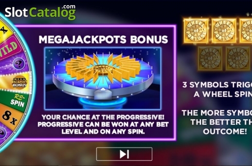 Скрин2. Mega Jackpots Wheel of Fortune on Air слот