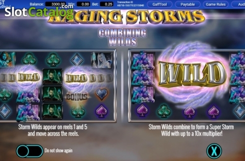 Скрин2. Raging Storms слот