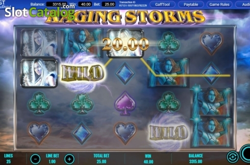 Скрин3. Raging Storms слот