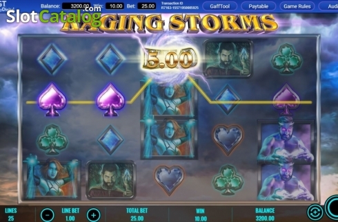 Скрин4. Raging Storms слот