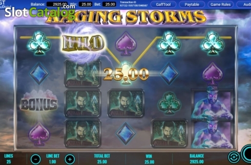 Скрин5. Raging Storms слот