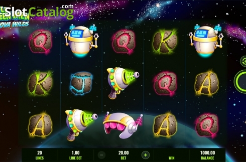 Скрин2. Little Green Men Nova Wilds слот