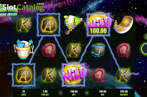 Скрин3. Little Green Men Nova Wilds слот
