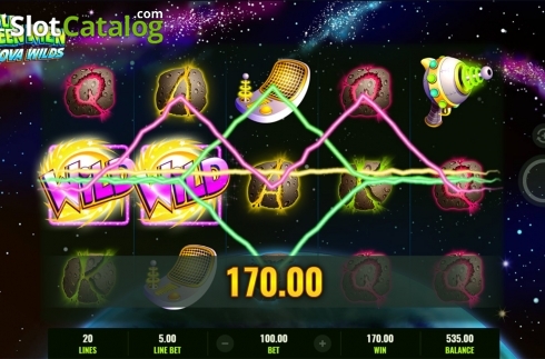 Скрин4. Little Green Men Nova Wilds слот