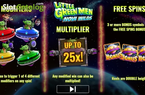 Скрин6. Little Green Men Nova Wilds слот