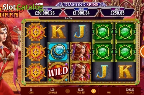 Скрин3. Volcano Queen Diamond Spins слот