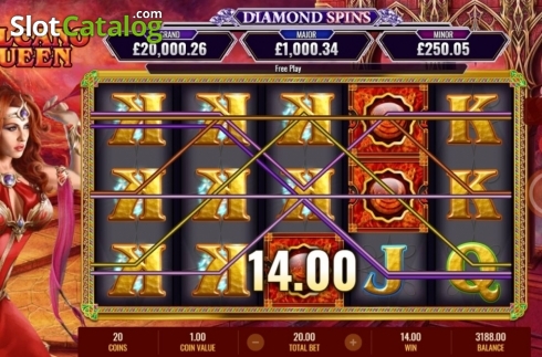 Скрин5. Volcano Queen Diamond Spins слот