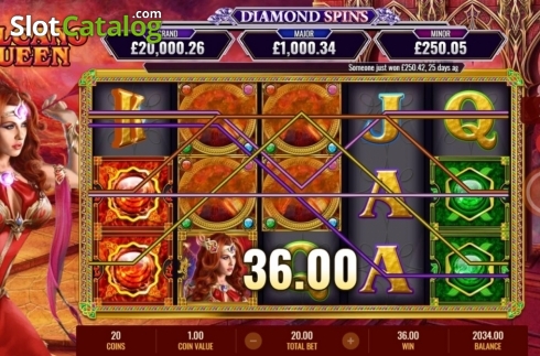 Скрин6. Volcano Queen Diamond Spins слот