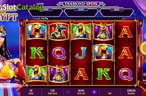 Скрин3. Mistress of Egypt Diamond Spins слот